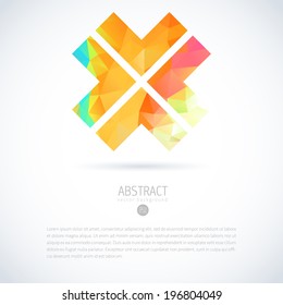 abstract vector trendy background with triangle object straight water rainbow colourful abstraction scene multicolored digital glassware ripple cloud trendy aesthetic site contract clouds refreshing o