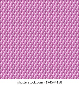 Abstract vector trendy pink color triangular pattern. Modern 3d