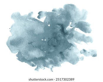 Abstract vector trendy watercolor blot texture. Grey splash aquarelle for greeting, invitation, wallpaper. Aqarelle texture for design, banner, template, cover, print. Eps 10. Hand drawn unique print.