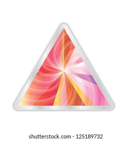 abstract vector triangle