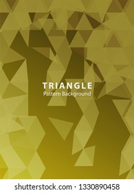 Abstract vector triangle background Applicable for design cover, presentation, invitation, flyer, annual report, poster and business card, desing packaging - Vector