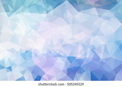 Abstract vector triangle background in blue colors