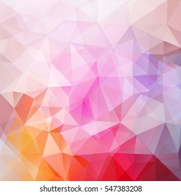 Abstract vector triangle background in bright colors