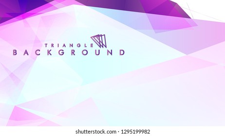 Abstract vector triangle background with colorful gradient. Vector EPS 10. Vector illustration