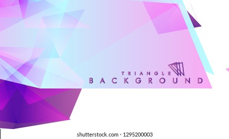 Abstract vector triangle background with colorful gradient. Vector EPS 10. Vector illustration