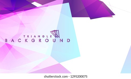 Abstract vector triangle background with colorful gradient. Vector EPS 10. Vector illustration