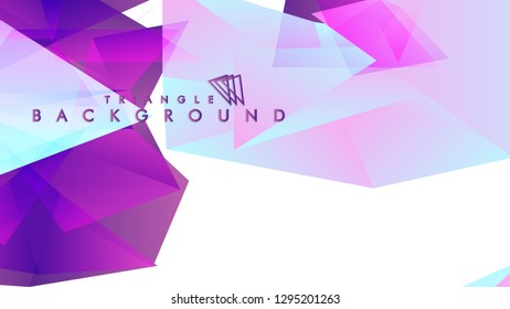 Abstract vector triangle background with colorful gradient. Vector EPS 10. Vector illustration