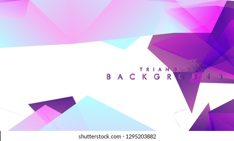 Abstract vector triangle background with colorful gradient. Vector EPS 10. Vector illustration