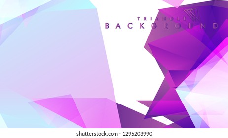 Abstract vector triangle background with colorful gradient. Vector EPS 10. Vector illustration