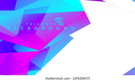 Abstract vector triangle background with colorful gradient. Vector EPS 10. Vector illustration