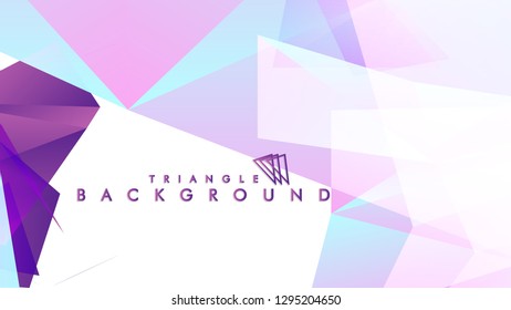 Abstract vector triangle background with colorful gradient. Vector EPS 10. Vector illustration