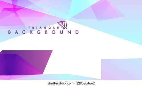 Abstract vector triangle background with colorful gradient. Vector EPS 10. Vector illustration