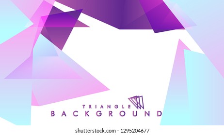 Abstract vector triangle background with colorful gradient. Vector EPS 10. Vector illustration