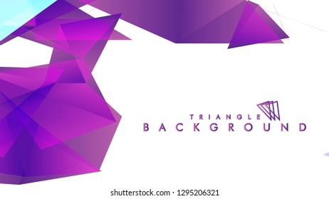 Abstract vector triangle background with colorful gradient. Vector EPS 10. Vector illustration