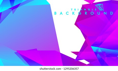 Abstract vector triangle background with colorful gradient. Vector EPS 10. Vector illustration