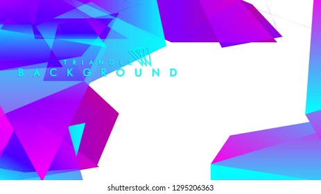 Abstract vector triangle background with colorful gradient. Vector EPS 10. Vector illustration