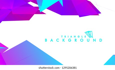 Abstract vector triangle background with colorful gradient. Vector EPS 10. Vector illustration
