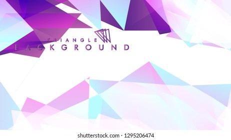 Abstract vector triangle background with colorful gradient. Vector EPS 10. Vector illustration