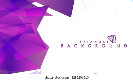 Abstract vector triangle background with colorful gradient. Vector EPS 10. Vector illustration