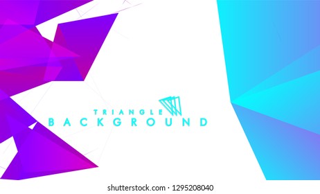 Abstract vector triangle background with colorful gradient. Vector EPS 10. Vector illustration