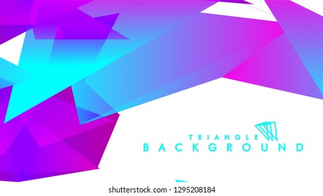 Abstract vector triangle background with colorful gradient. Vector EPS 10. Vector illustration
