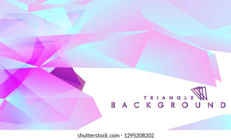 Abstract vector triangle background with colorful gradient. Vector EPS 10. Vector illustration