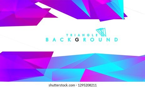 Abstract vector triangle background with colorful gradient. Vector EPS 10. Vector illustration
