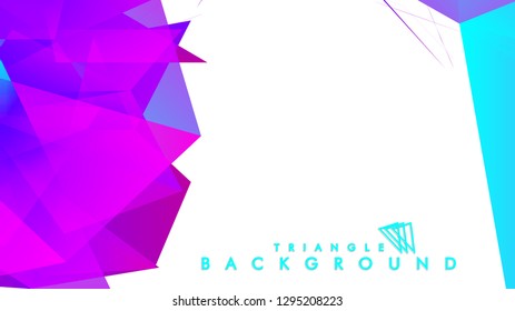 Abstract vector triangle background with colorful gradient. Vector EPS 10. Vector illustration