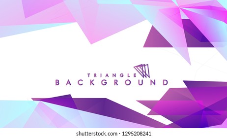 Abstract vector triangle background with colorful gradient. Vector EPS 10. Vector illustration