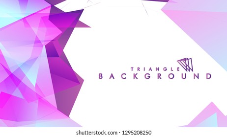 Abstract vector triangle background with colorful gradient. Vector EPS 10. Vector illustration