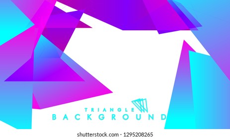 Abstract vector triangle background with colorful gradient. Vector EPS 10. Vector illustration