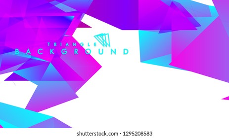 Abstract vector triangle background with colorful gradient. Vector EPS 10. Vector illustration