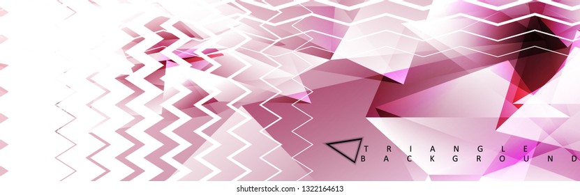 Abstract vector triangle background with colorful gradient. Vector EPS 10. Vector illustration