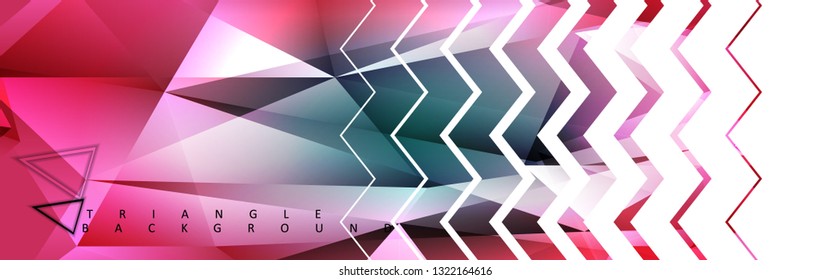 Abstract vector triangle background with colorful gradient. Vector EPS 10. Vector illustration