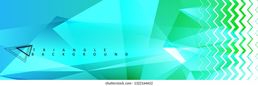 Abstract vector triangle background with colorful gradient. Vector EPS 10. Vector illustration