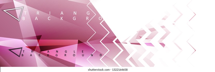 Abstract vector triangle background with colorful gradient. Vector EPS 10. Vector illustration