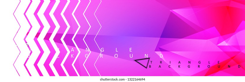 Abstract vector triangle background with colorful gradient. Vector EPS 10. Vector illustration