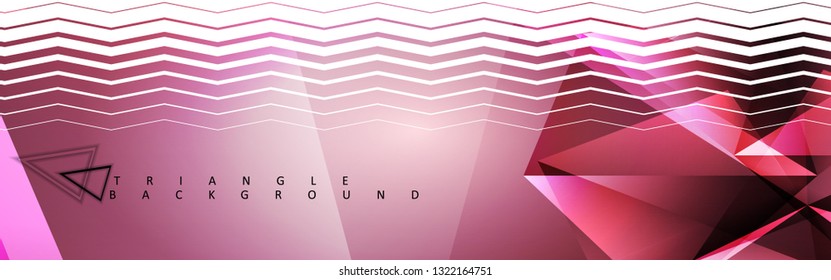 Abstract vector triangle background with colorful gradient. Vector EPS 10. Vector illustration