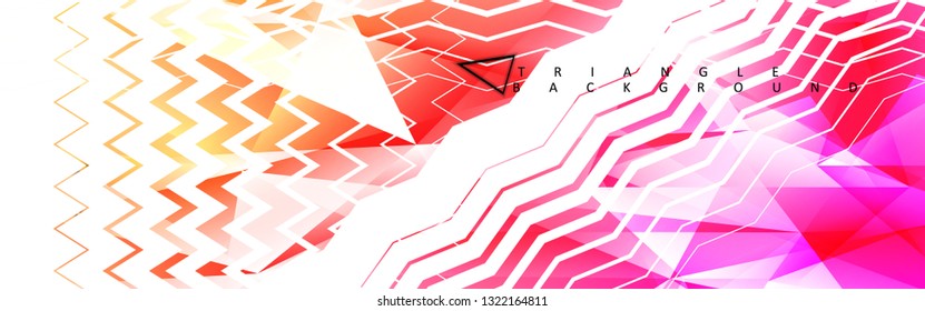 Abstract vector triangle background with colorful gradient. Vector EPS 10. Vector illustration