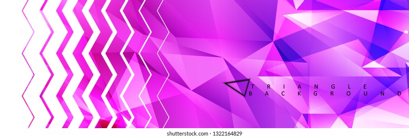 Abstract vector triangle background with colorful gradient. Vector EPS 10. Vector illustration