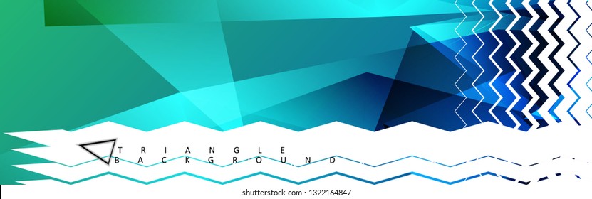 Abstract vector triangle background with colorful gradient. Vector EPS 10. Vector illustration