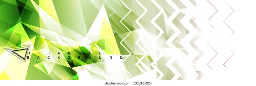 Abstract vector triangle background with colorful gradient. Vector EPS 10. Vector illustration
