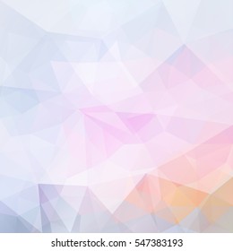 Abstract vector triangle background in light colors