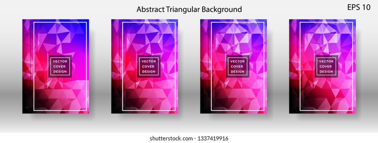 Abstract vector triangle background for use in design in eps 10 Applicable for design cover, presentation, invitation, flyer, annual report, poster and business card, desing packaging - Vector