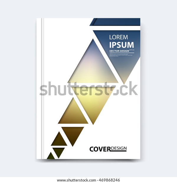 Abstract Vector Triangle Design Cover Poster Stock Vector (Royalty Free ...