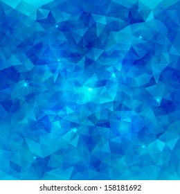 Abstract Vector Triangle Pattern Water Background 