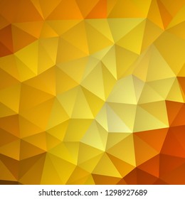 Abstract vector triangular background. polygonal style. yellow geometric illustration 
