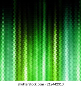 Abstract vector triangular geometric background with with rays of light