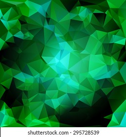 Abstract vector triangulated crystal background| Dark cave| Texture| Deep| Wallpaper
