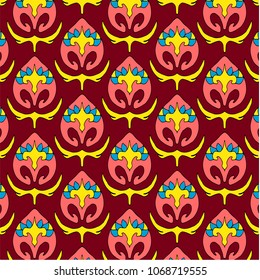 Abstract vector tribal ethnic background pattern